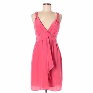 Coral silk Banana Republic Dress